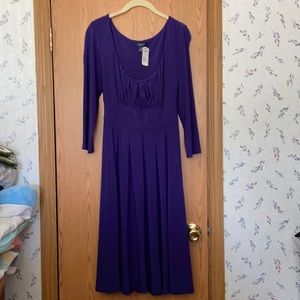 CHAPS Purple Dress.